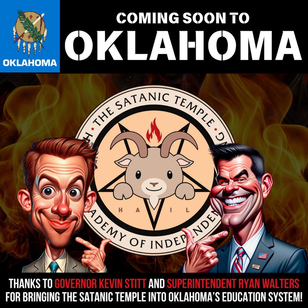 Governor Stitt Signs Bill That Allows School Credit for The Satanic Temple's Classes