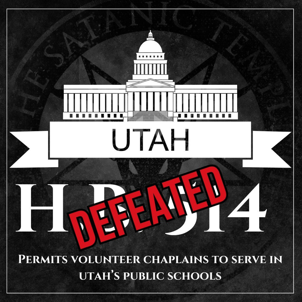 Fearing The Satanic Temple, Utah Legislators Vote Down Bill that Would Allow Chaplains in School
