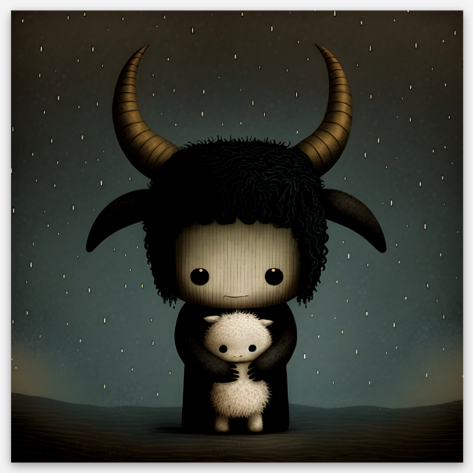 Goodnight Baphomet Stickers