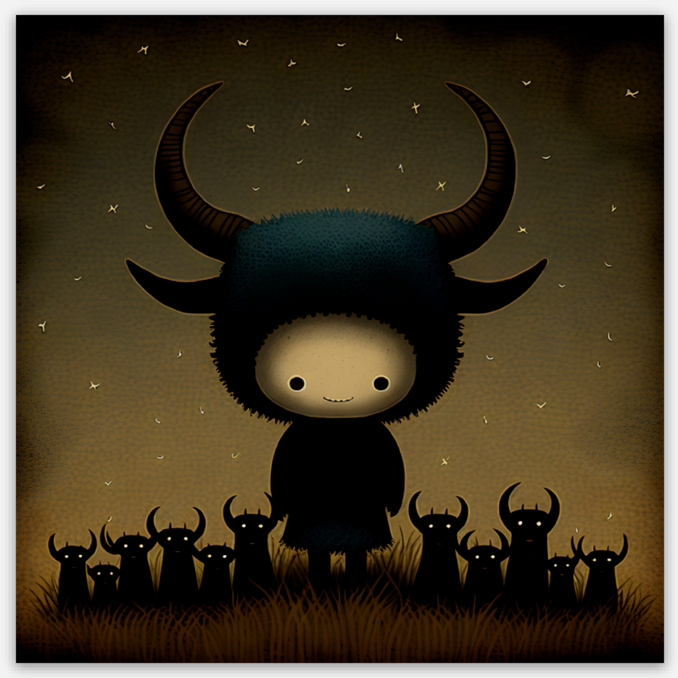Goodnight Baphomet Stickers