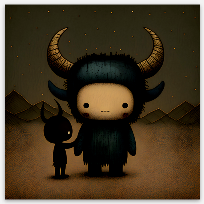 Goodnight Baphomet Stickers