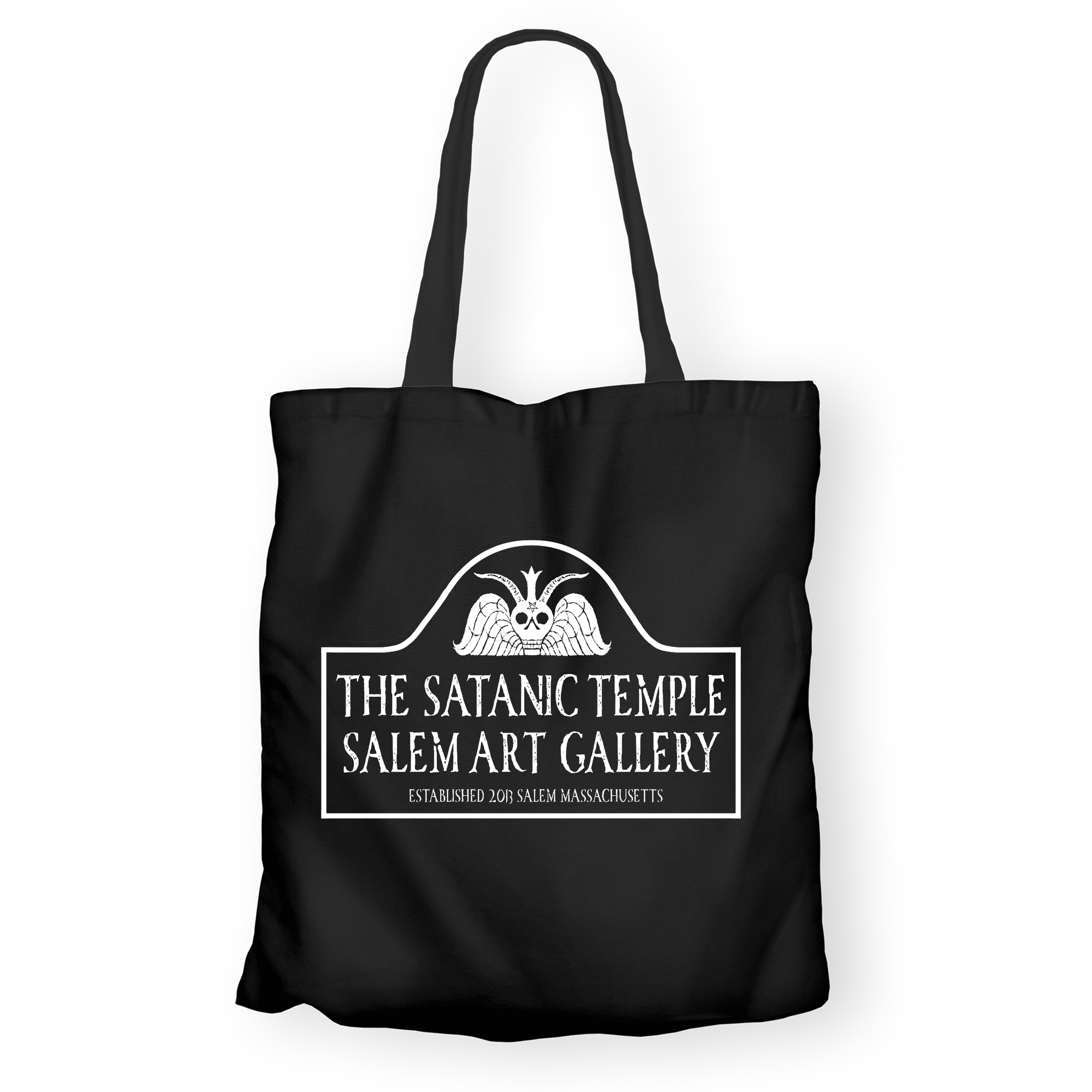 The Satanic Temple Salem Art Gallery Sign Tote