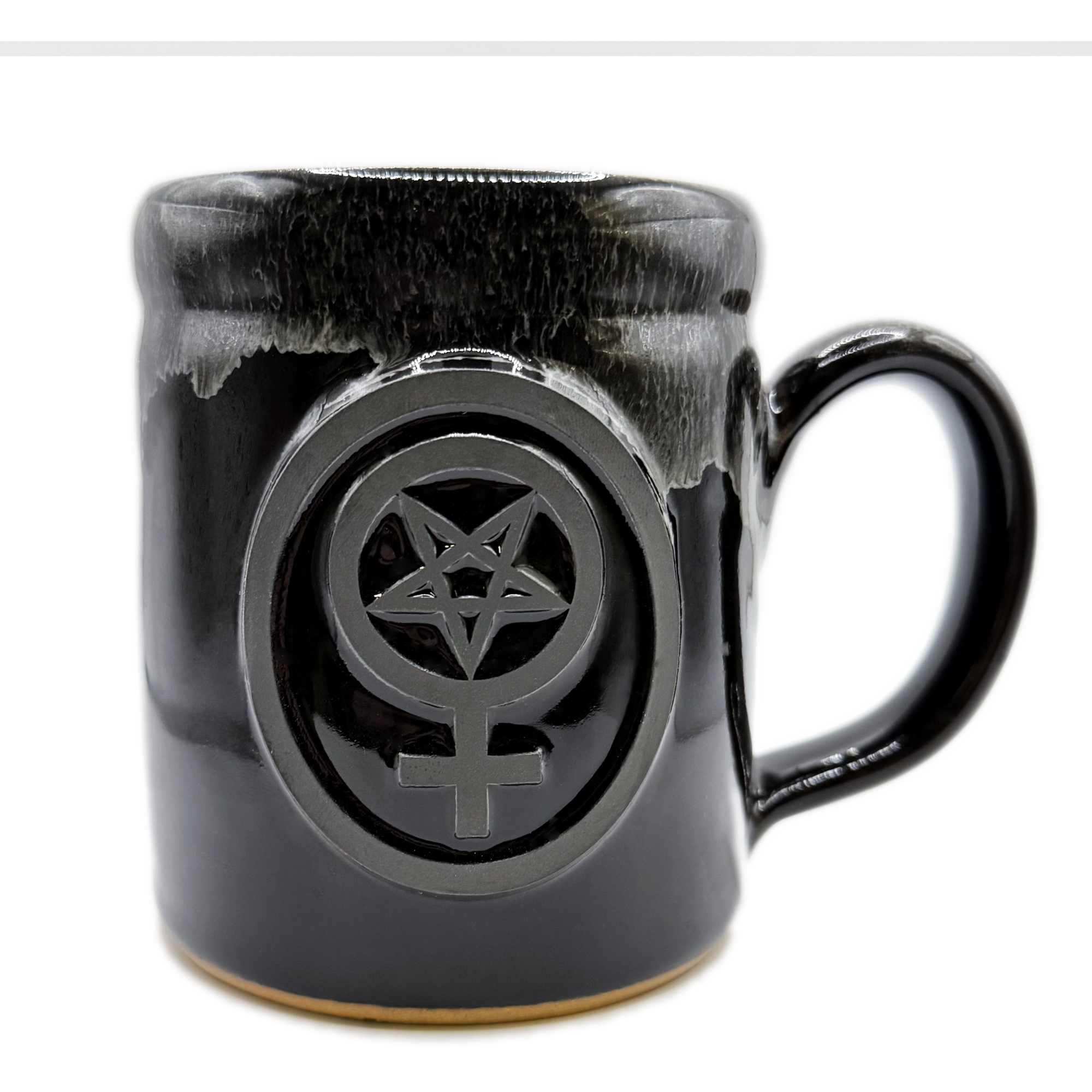 Venus Rising Black on Black Mug