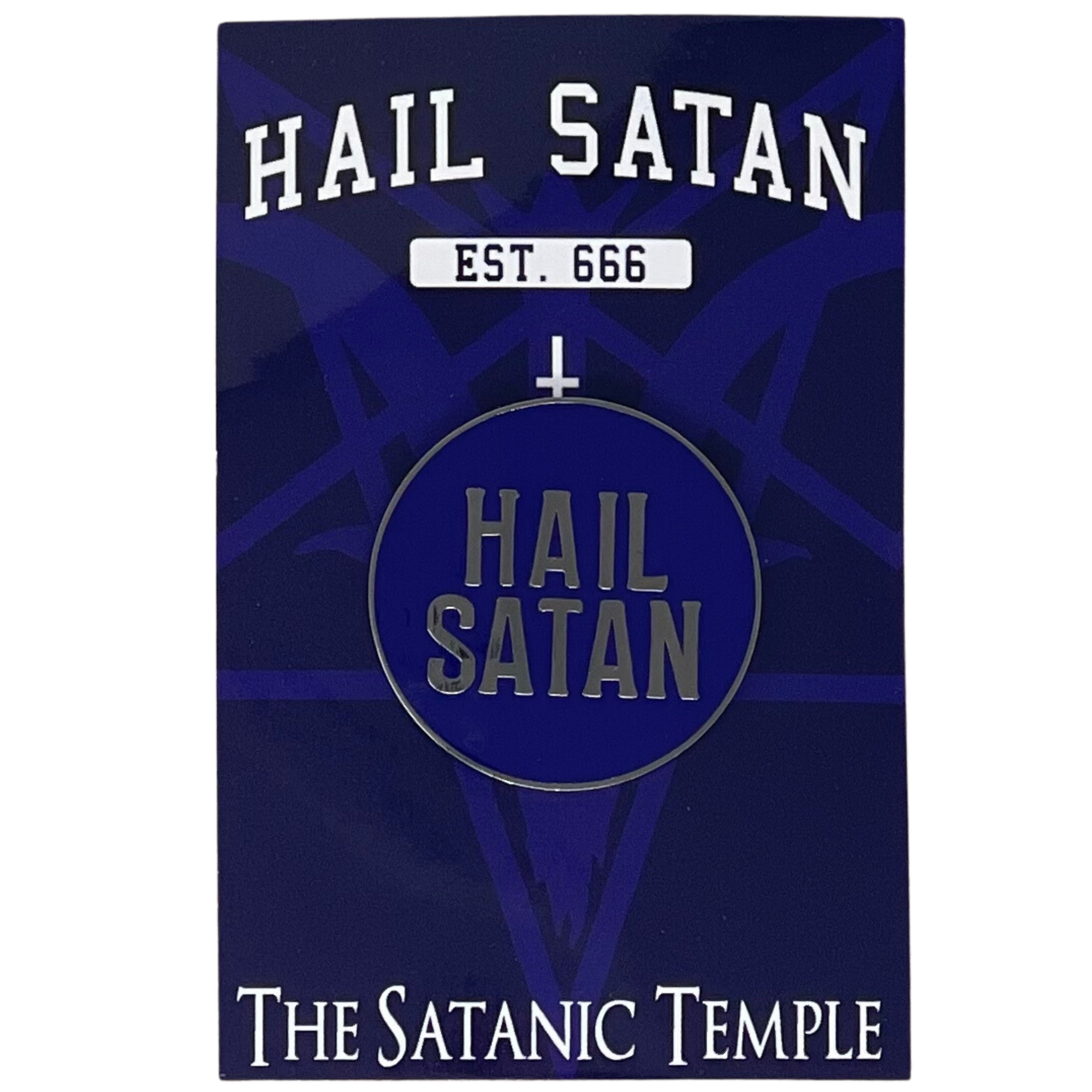 Purple Hail Satan Lapel Pin