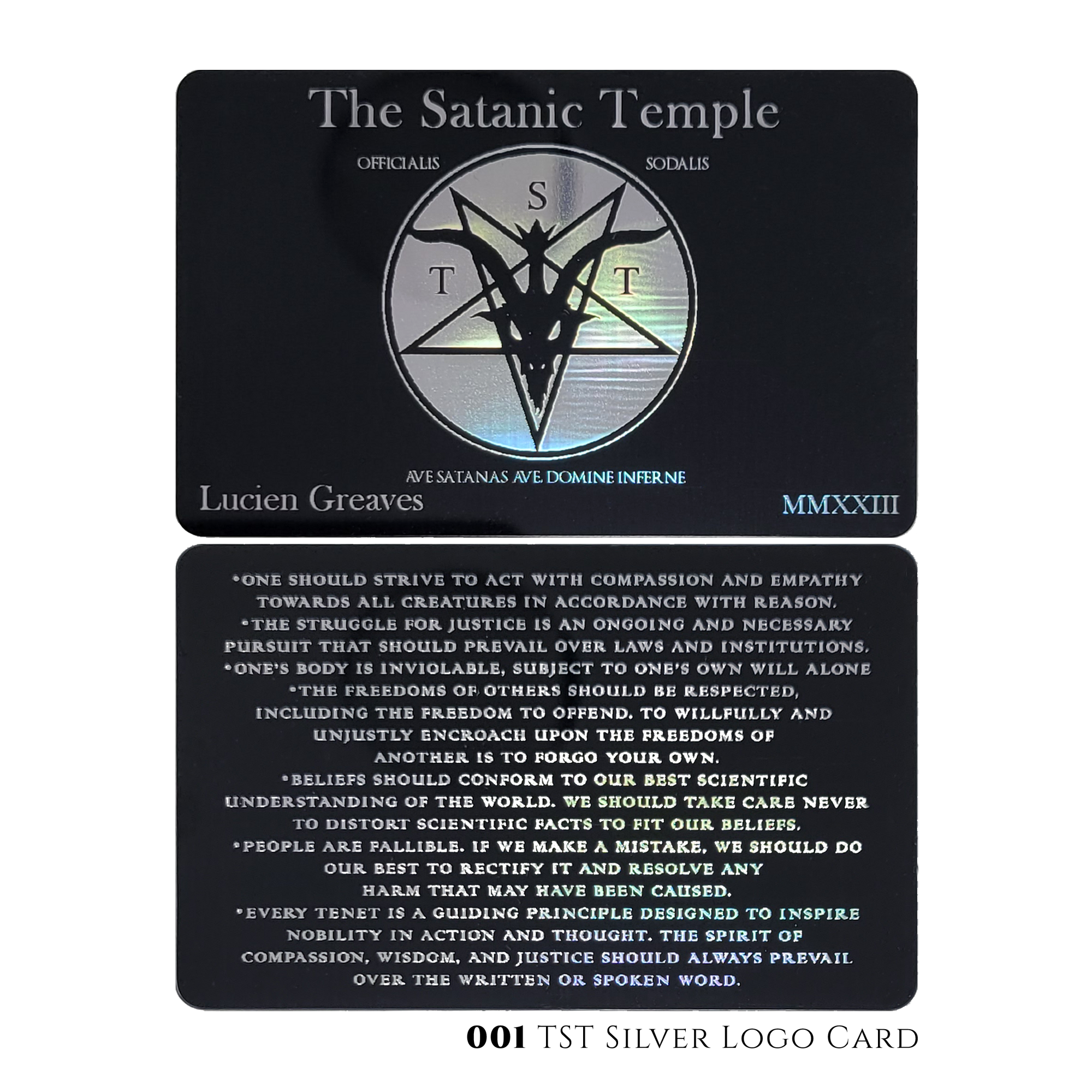 Official Membership Cards and Certificates