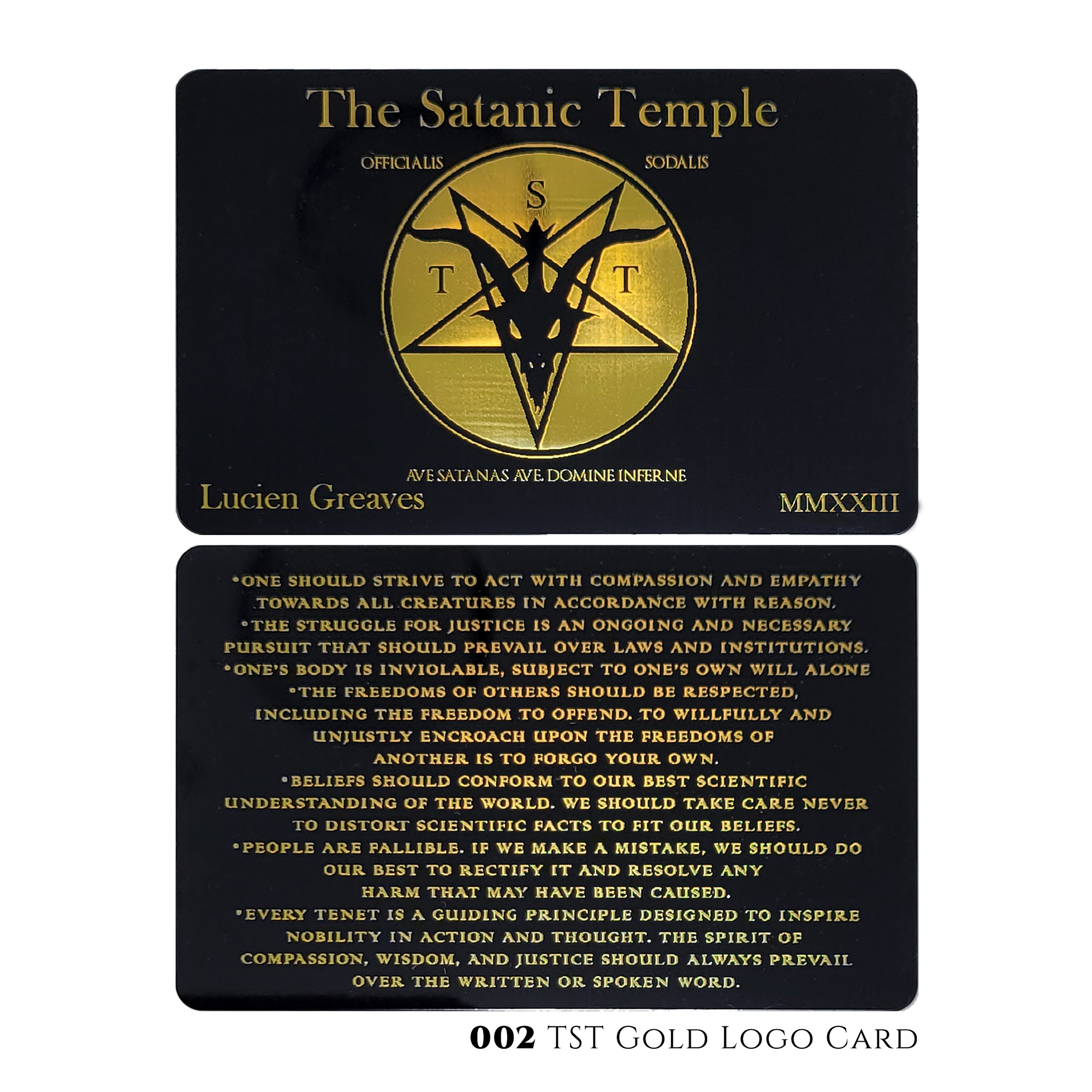 Official Membership Cards and Certificates