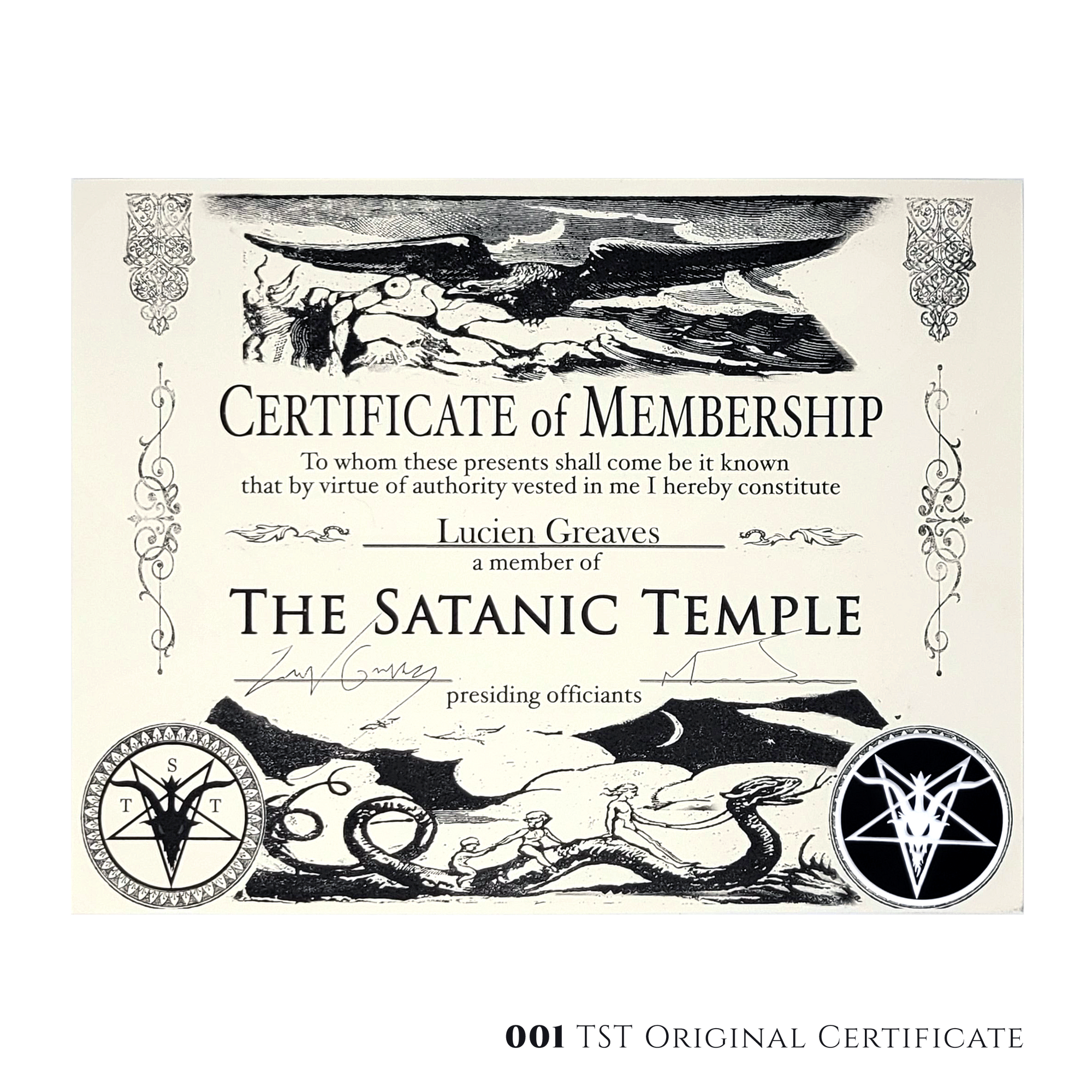 Official Membership Cards and Certificates