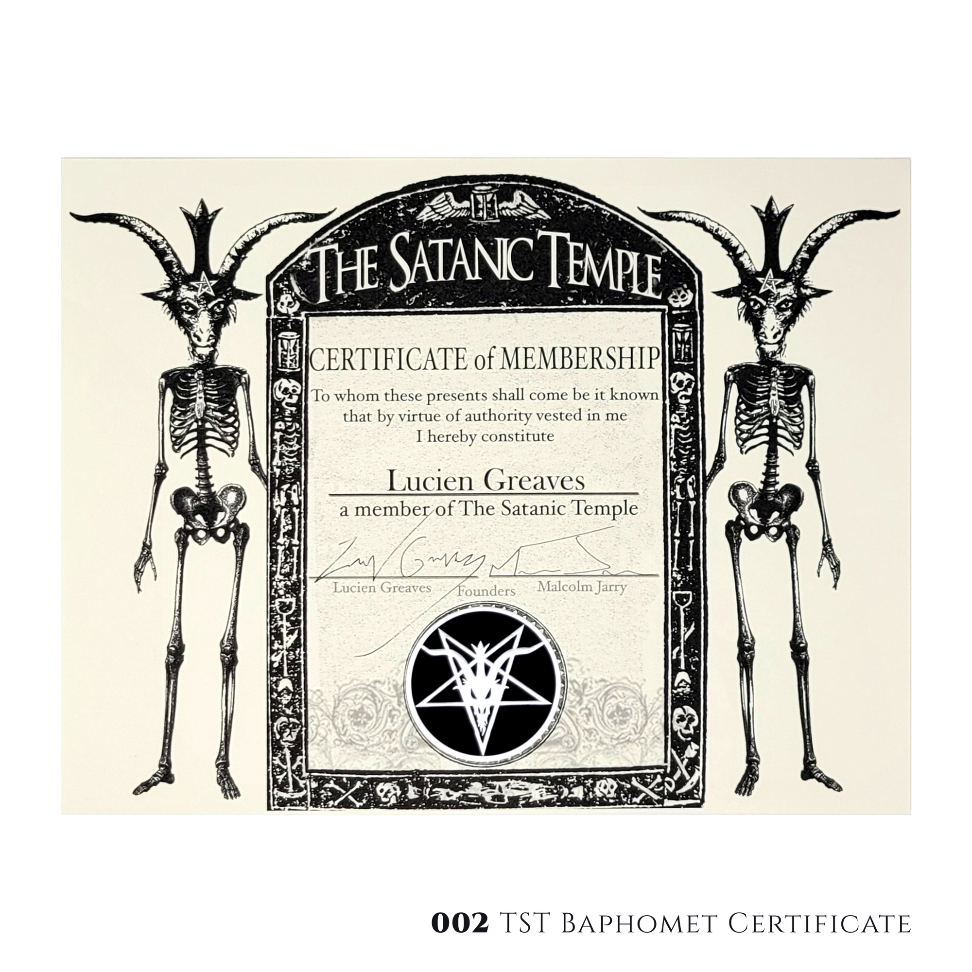 Official Membership Cards and Certificates