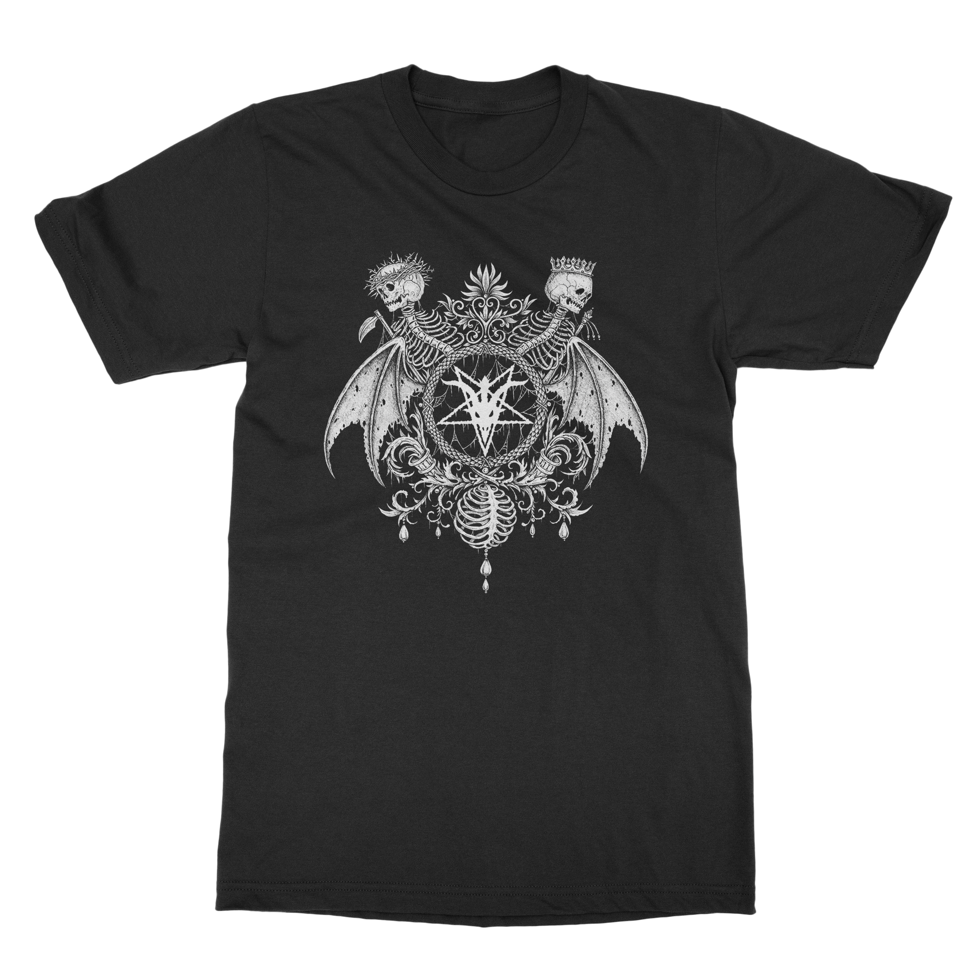 TST Twin Skeletons Logo T-Shirt by Luciana Nedelea