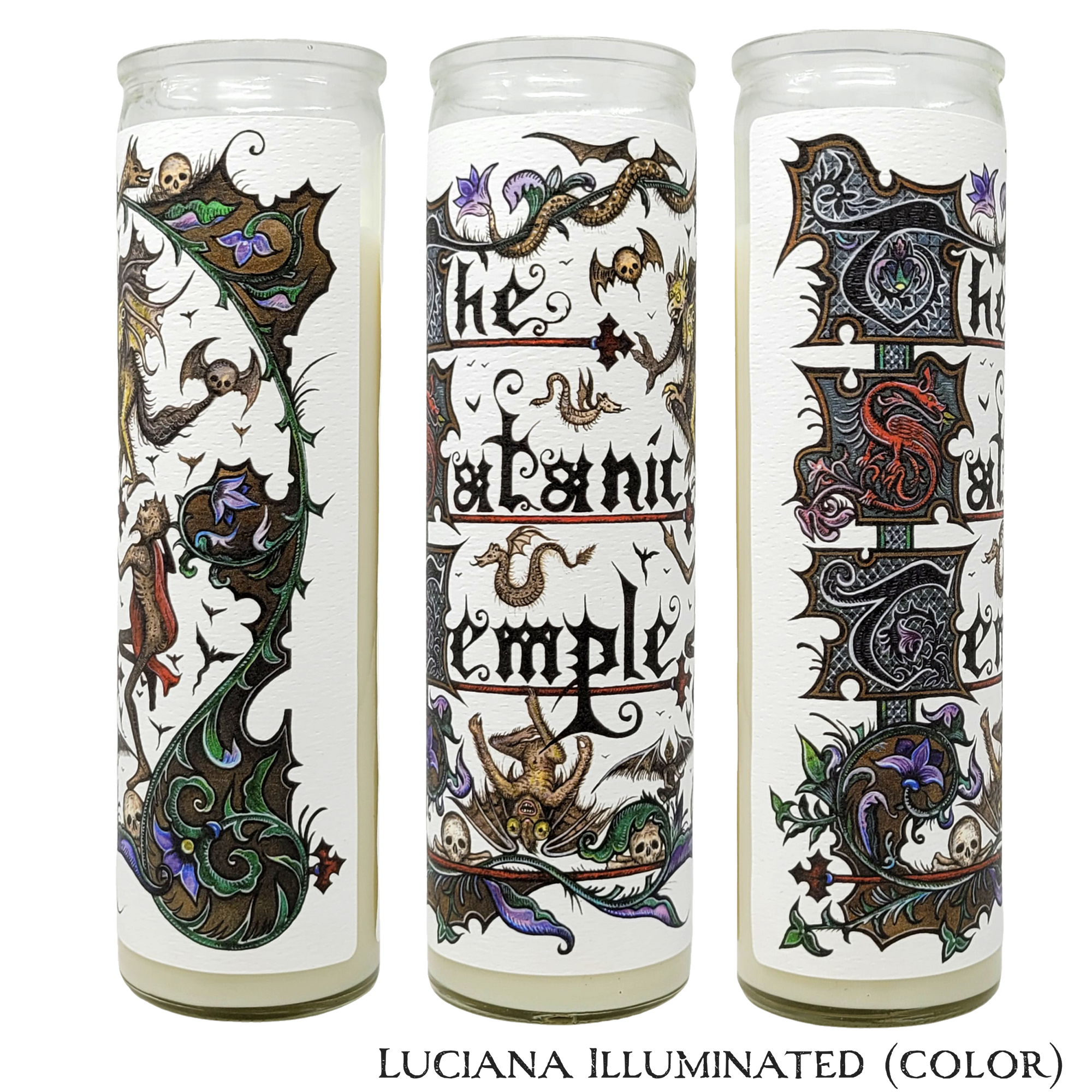 TST Full Color Prayer Candles Designed by Luciana Nedelea