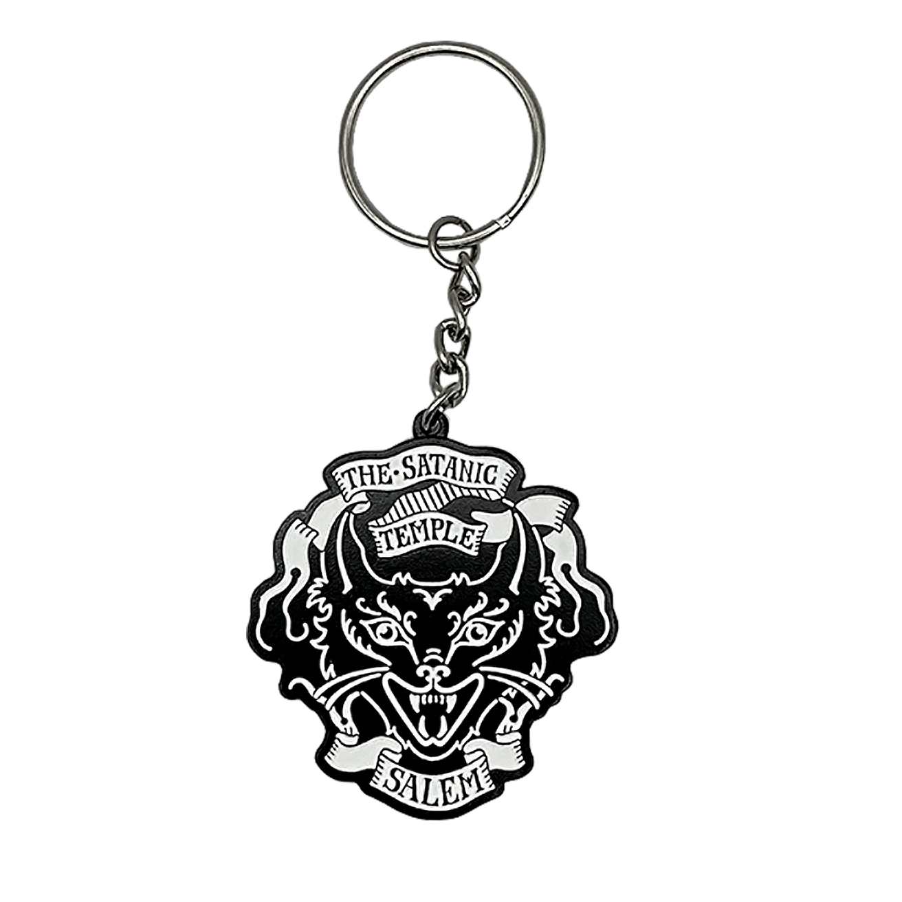 Salem Devil Kitty Logo Keychain