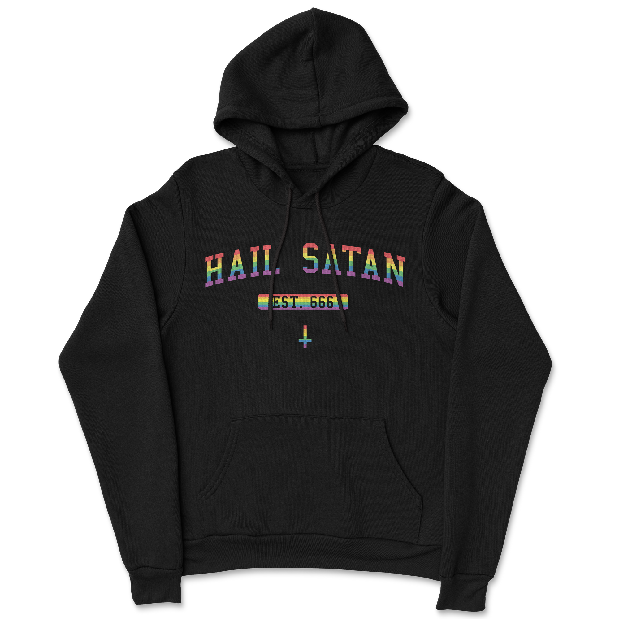 Hail Satan Rainbow Pride Hoodie
