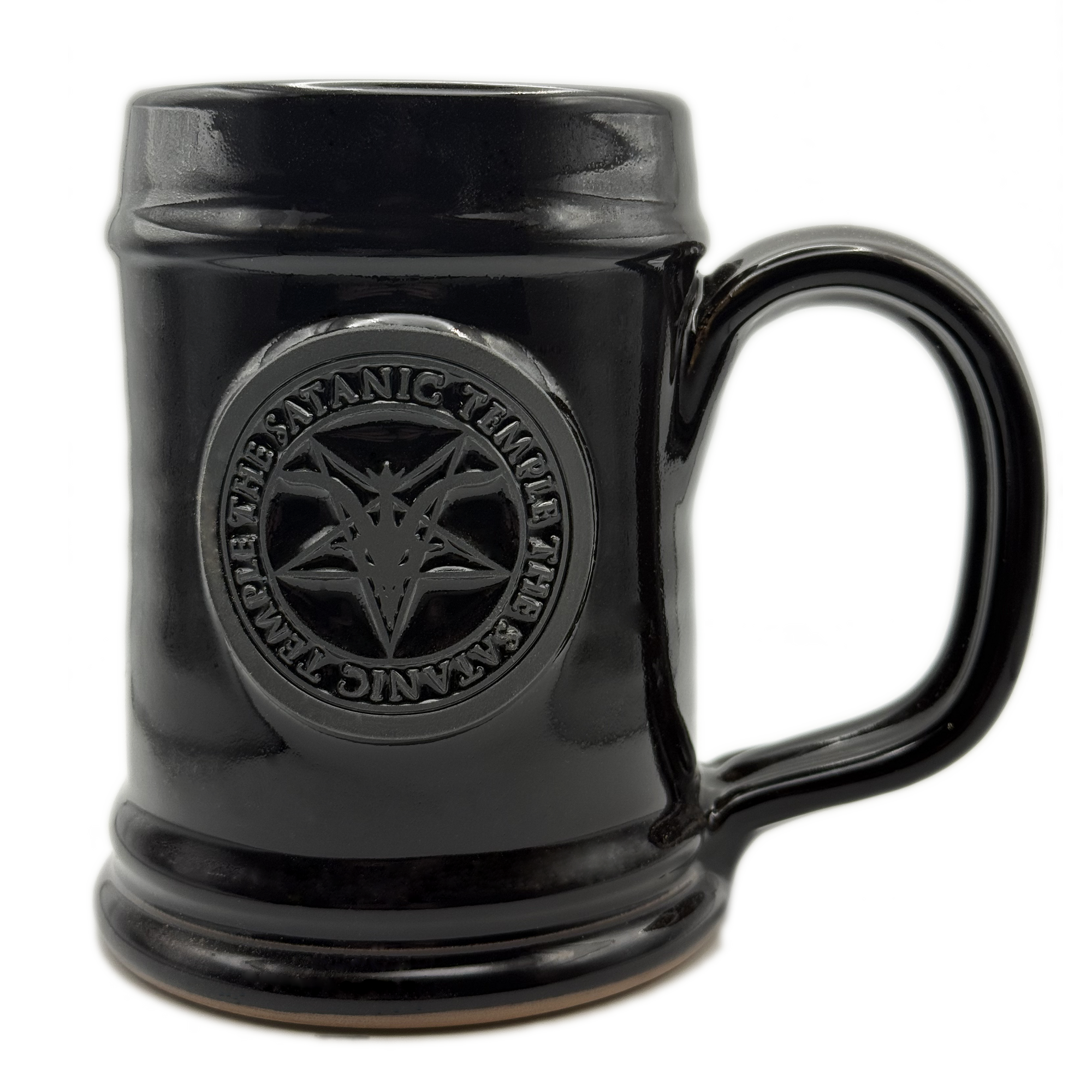 The Satanic Temple Black on Black Logo Tankard